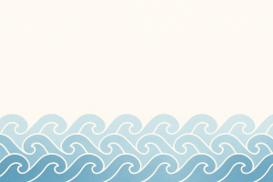 Vagues stylisées bleues