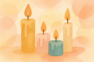 Bougies colorées