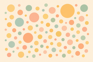 Cercles colorés doux