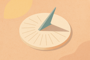 Cadran solaire minimaliste