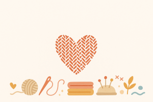 Cœur couture minimaliste