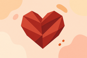 Cœur géométrique chaleureux