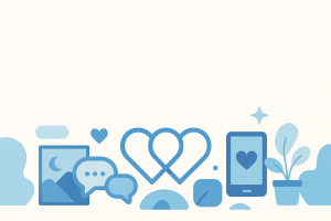 Icônes connectées bleues