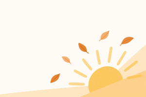 Soleil abstrait automnal