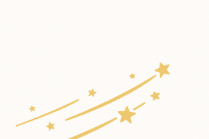 Étoiles filantes dorées