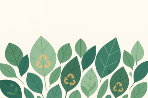 Feuilles recyclage vert