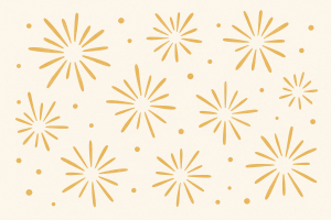 Étoiles dorées festives