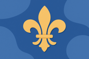 Fleurs de lys dorées