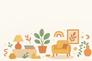 Salon moderne illustré