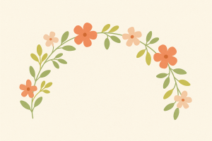 Fleurs linéaires pastel