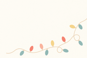 Guirlande festive minimaliste