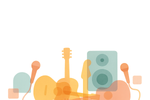 Instruments musicaux abstraits