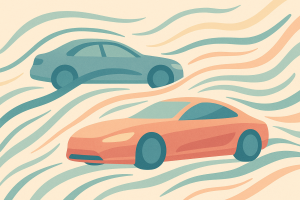 Motifs automobiles stylisés