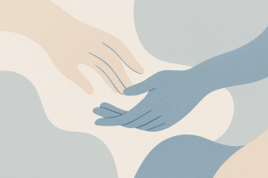 Poignée de main abstraite