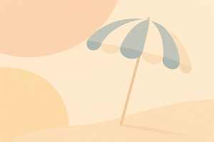 Plage abstraite pastel