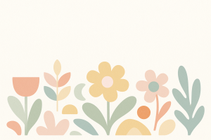 Fleurs abstraites pastel