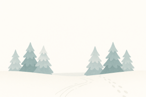 Forêt hivernale minimaliste