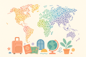 Carte du monde colorée