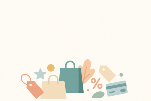 Icônes commerce pastel