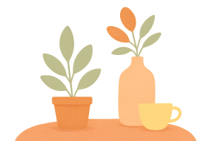 Décor abstrait naturel