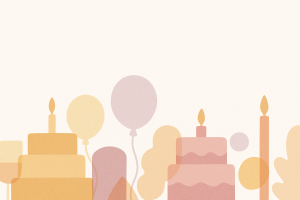 Anniversaire festif pastel