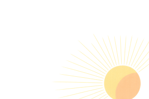 Soleil abstrait doré