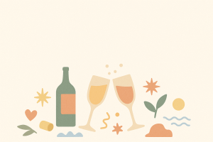 Toast festif minimaliste