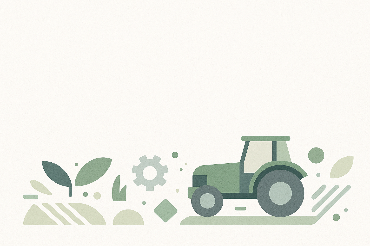 Tracteur agricole stylisé