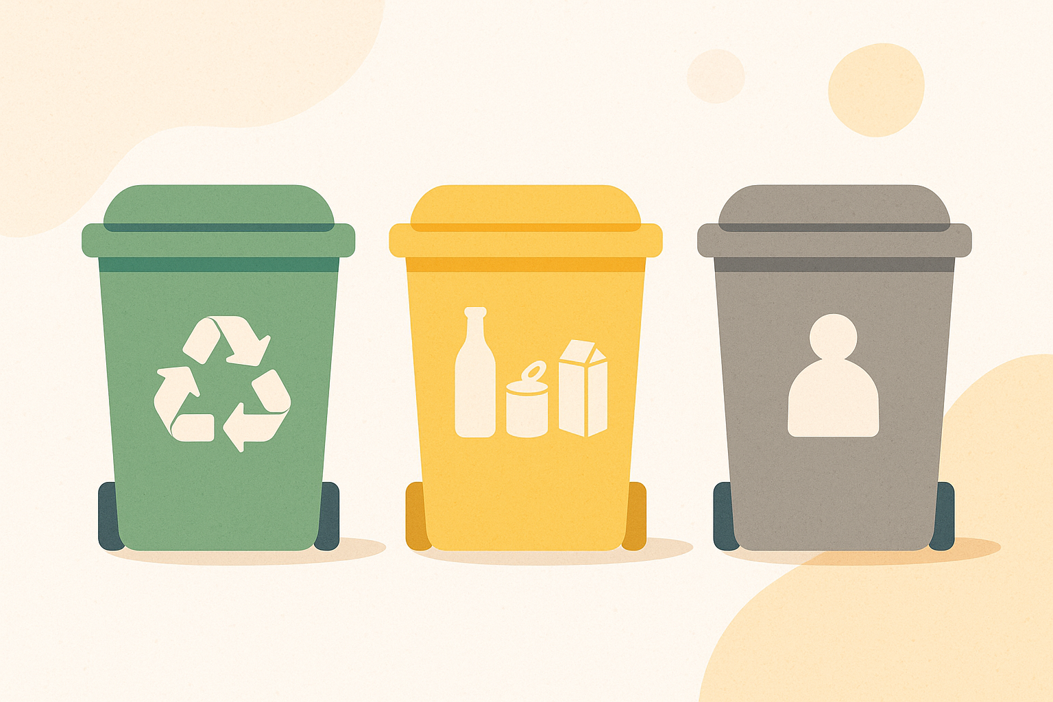 Tri sélectif illustré